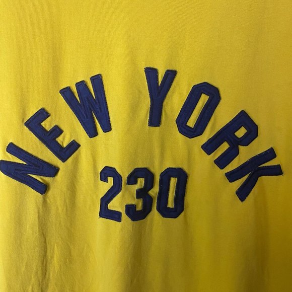 PURE PLAYAZ Mens Yellow New York T Shirt Short Sleeve Size L Y2K VTG Streetwear - Picture 3 of 11